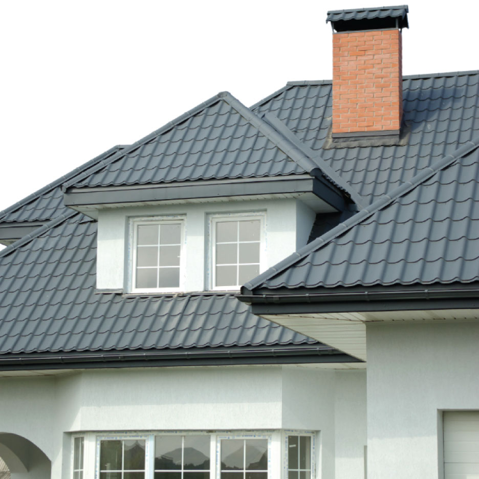 After installing roof