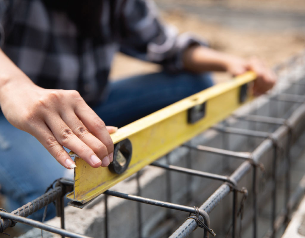 Contractor work on site